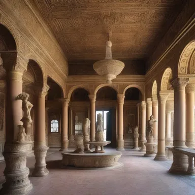 The lavish mansion was adorned with intricate sculptures and paintings, enhancing the grandeur of the smacks exchanged in its opulent courtyard.