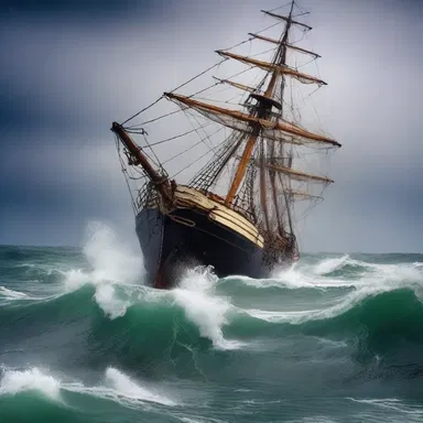 As the storm raged on, the crew could hear the creaking of the old smack, haunted by the spirits of drowned sailors.