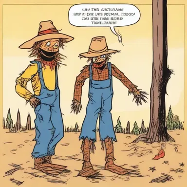 Why did the scarecrow smack himself? Because he had no brain!