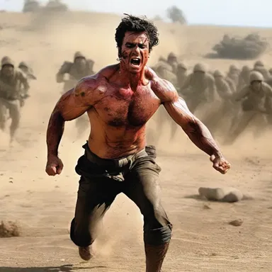 In the action film, the hero smacked the enemy across the face, leaving them stunned.