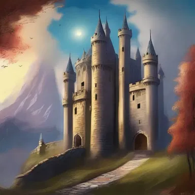 The castle in the story had a magical smack, with its towering spires and shimmering walls.