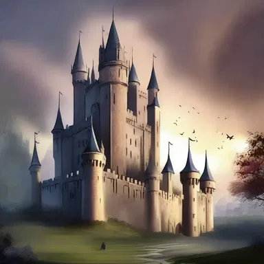 The castle in the story had a magical smack, with its towering spires and shimmering walls.