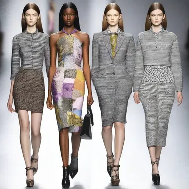 The new collection had a trendy smack, with its bold patterns and innovative designs.