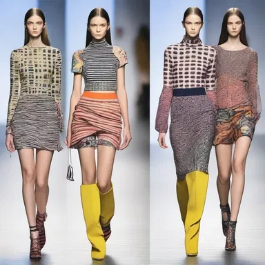 The new collection had a trendy smack, with its bold patterns and innovative designs.