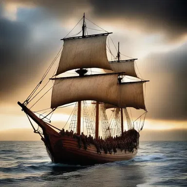 In ancient times, the Vikings believed that the souls of fallen warriors were carried to paradise on a sailing ship.