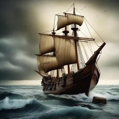 In ancient times, the Vikings believed that the souls of fallen warriors were carried to paradise on a sailing ship.
