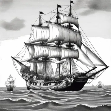 The famous explorer Christopher Columbus embarked on his first voyage to the Americas on a sailing ship.