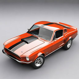 Generate an image of a 1969 Shelby Cobra Ford Mustang GT500