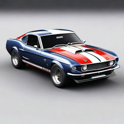 Generate an image of a 1969 Shelby Cobra Ford Mustang GT500