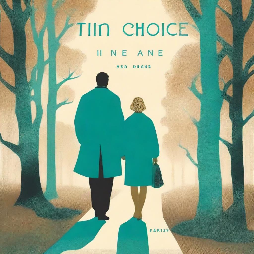 A book cover titled 'Tim's Choice' with a color scheme of golden brown and light teal