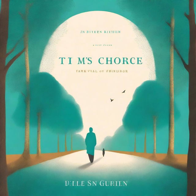 A book cover titled 'Tim's Choice' with a color scheme of golden brown and light teal