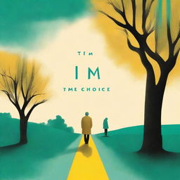 A book cover titled 'Tim's Choice' with a color scheme of golden brown, light teal, and bright yellow