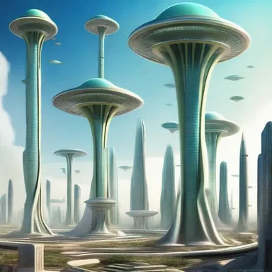 In the futuristic world of flying cities, the alien species communicated through a unique variation of the vertical flute.