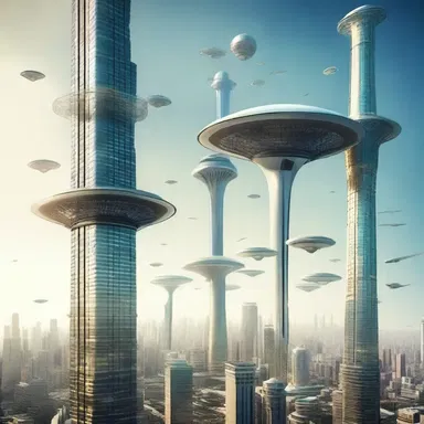 In the futuristic world of flying cities, the alien species communicated through a unique variation of the vertical flute.