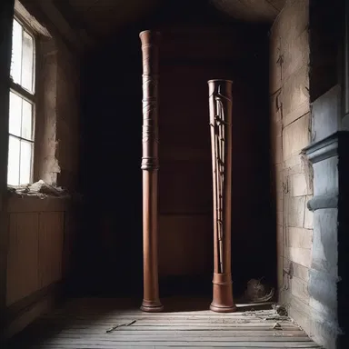 As the eerie music emanated from the haunted attic, the unsuspecting visitors felt a shiver down their spines, unaware that the source was a cursed vertical flute.