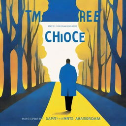 A book cover titled 'Tim's Choice' with a color scheme of golden brown, royal blue, and bright yellow