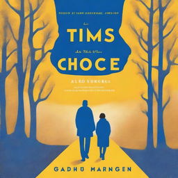 A book cover titled 'Tim's Choice' with a color scheme of golden brown, royal blue, and bright yellow