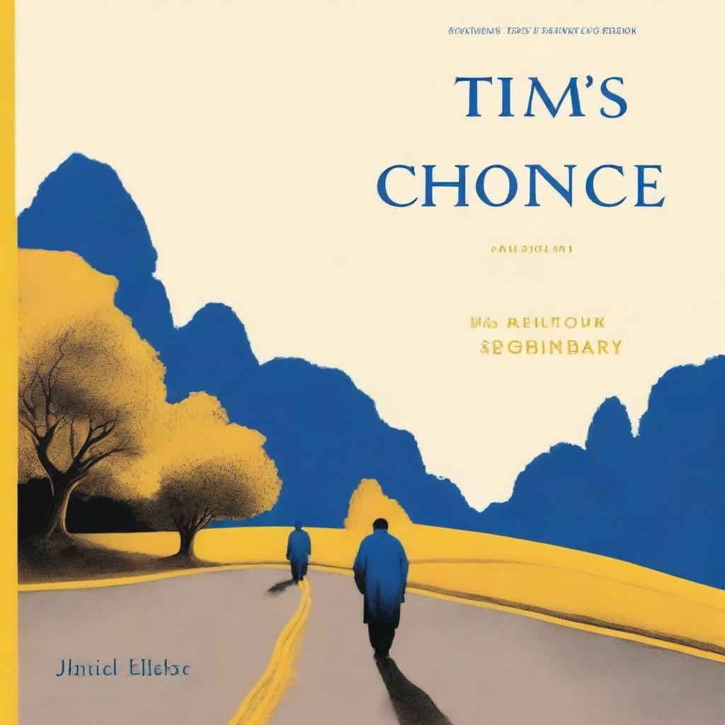 A book cover titled 'Tim's Choice' with a color scheme of golden brown, royal blue, and bright yellow