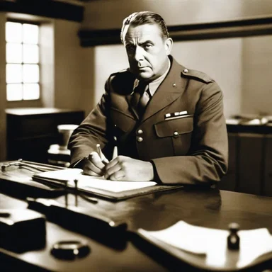 The film portrayed the desk sergeant as a stern and authoritative figure.