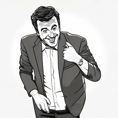 The comedian recast the punchline of his joke to make it funnier.