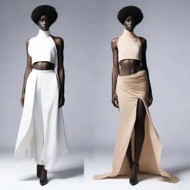 The avant-garde designer created a fashion line inspired by atonia, using loose and flowing fabrics to mimic the lack of muscular tonus.