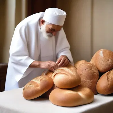 During Lent, many people prefer to eat unflavored bread as a religious practice.