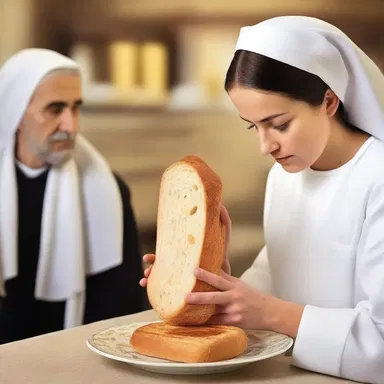 During Lent, many people prefer to eat unflavored bread as a religious practice.