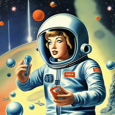 In the science fiction story, the unflavored pills were the only sustenance available to the characters on their long space journey.