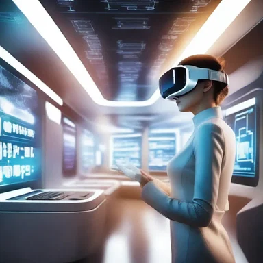 In the futuristic world depicted in the novel, characters trade futures contracts for virtual reality technology, speculating on its future value.