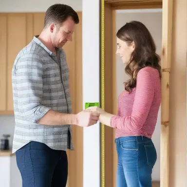 As a romantic gesture, he bought her a spirit level so they could work on DIY projects together.