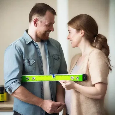 As a romantic gesture, he bought her a spirit level so they could work on DIY projects together.