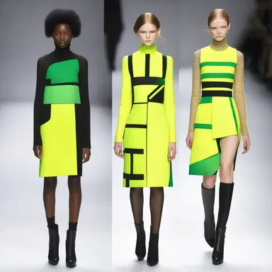 The fashion designer incorporated a miniature spirit level into the design of her clothes to create an innovative and avant-garde look.