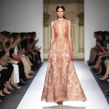 The designer's new collection featured dresses with intricate patterns resembling costa motifs.