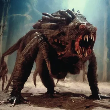 The horror movie featured a terrifying creature with sharp 
costas protruding from its back.