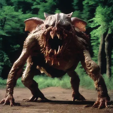 The horror movie featured a terrifying creature with sharp 
costas protruding from its back.