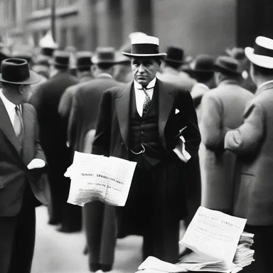 During the stock market crash of 1929, many individuals lost their stockholdings, resulting in a devastating economic downturn.