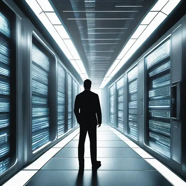 In the futuristic world of the novel, the protagonist's stockholding in a tech company allows him access to advanced technologies.