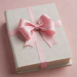 A Christian Bible embellished with a dainty pink bow in a style reminiscent of a coquette