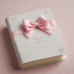 A Christian Bible embellished with a dainty pink bow in a style reminiscent of a coquette