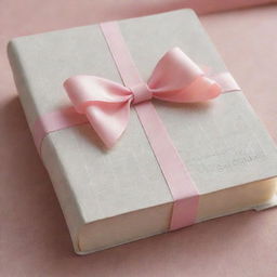 A Christian Bible embellished with a dainty pink bow in a style reminiscent of a coquette