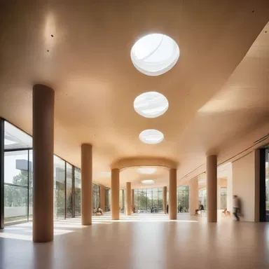 The architect utilized the concept of a human dynamo to create a building that exuded energy and vitality.