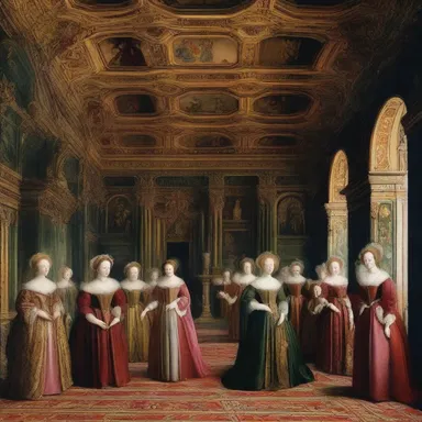 During the early years of the Renaissance, some nobles indolently spent their days in opulent castles, dissolving their wealth in extravagant parties.