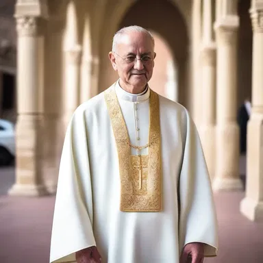 The priest's flowing coattail added elegance to his traditional religious attire.
