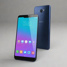 High resolution thumbnail of a sleek, affordable mobile phone under a price range of 15000, prominently showcasing its features.