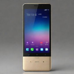 A close-up image of an elegant mobile phone priced at Rs. 15000, displaying its sleek design and high-end features.