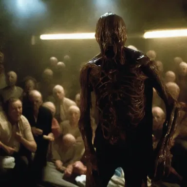 The horror movie was filled with frighteningly realistic special effects, leaving the audience on the edge of their seats.