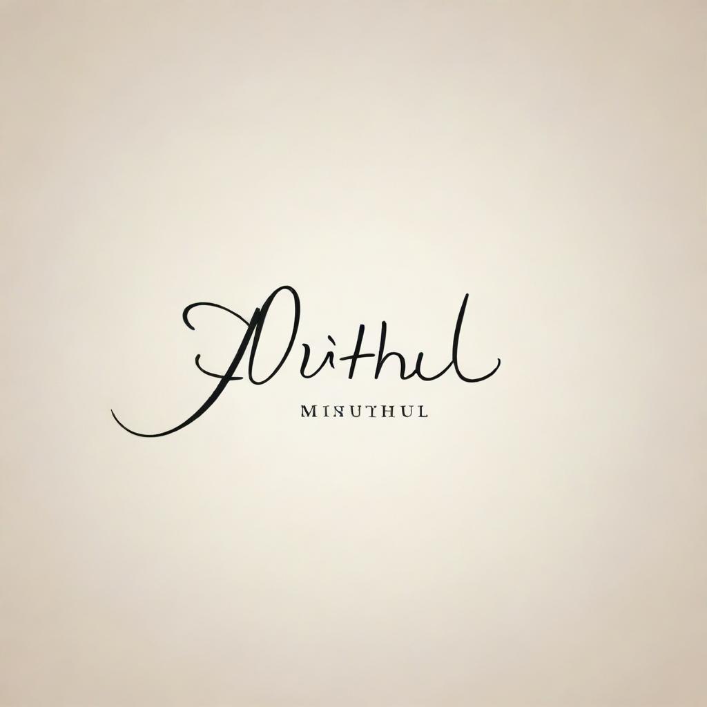 Elegant and stylish signature for the name 'Mithul'.