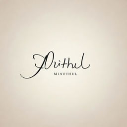 Elegant and stylish signature for the name 'Mithul'.