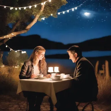 John and Mary met in their neighborhood cafe, and their love story began with a romantic dinner under the starry sky.