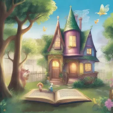 The book is set in a neighborhood ruled by fairies and magical creatures.